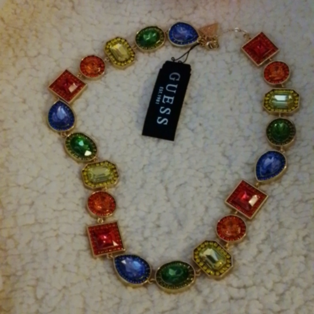 Guess Vibrant Gemstone Necklace